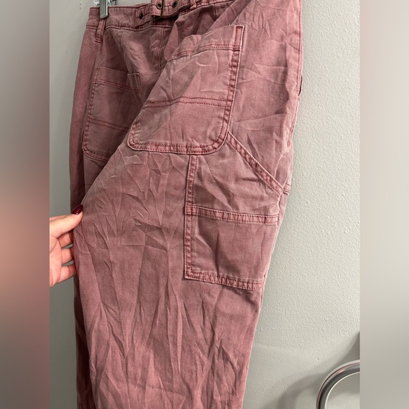 NWT old navy High-Waisted Straight Canvas Workwear Pants carpenter cargo - Picture 8 of 8